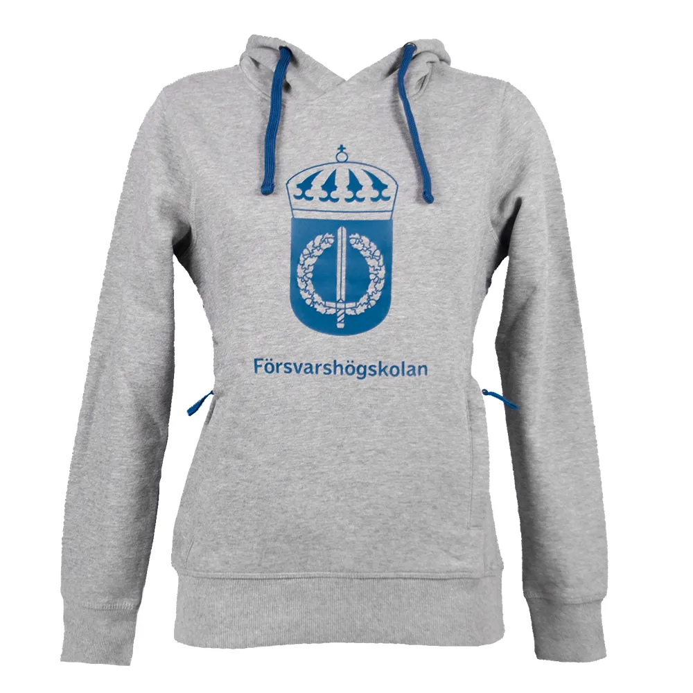 Classic Hoody Gråmel Svensk logotype Dam