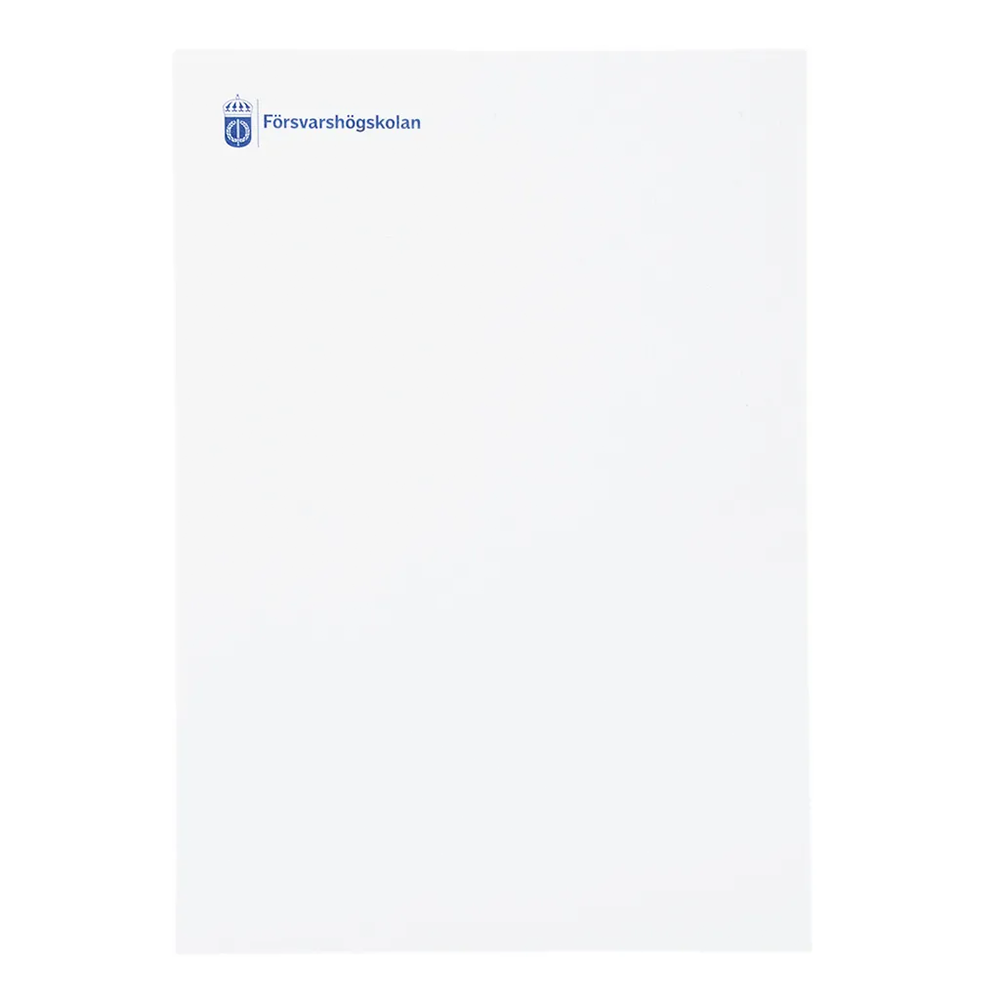 Konferensblock A5, svensk logotype